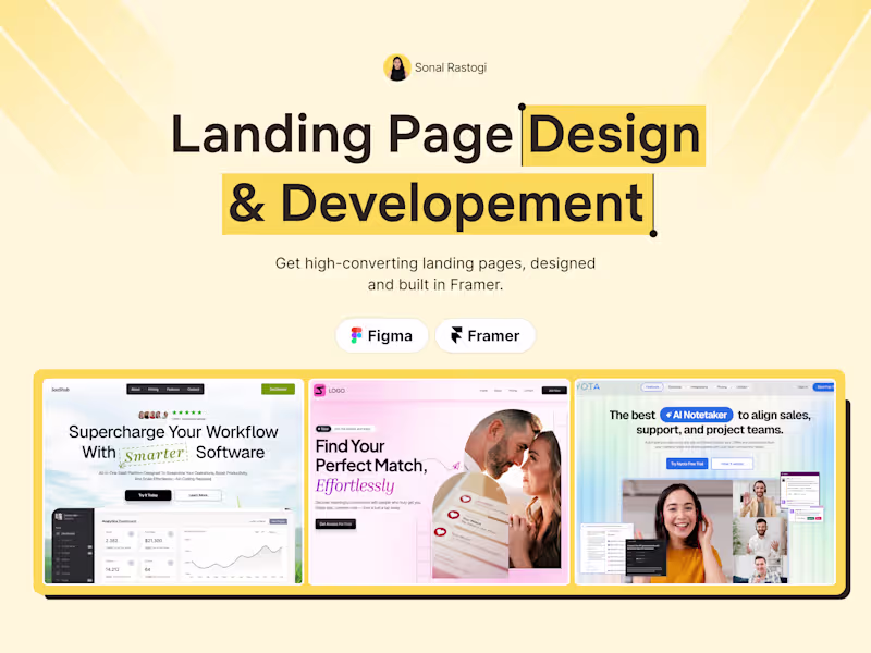 Cover image for Landing Page Design & Development