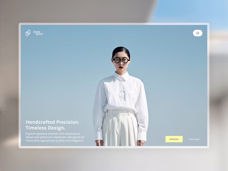 Cover image for Website Design for Glasses Store