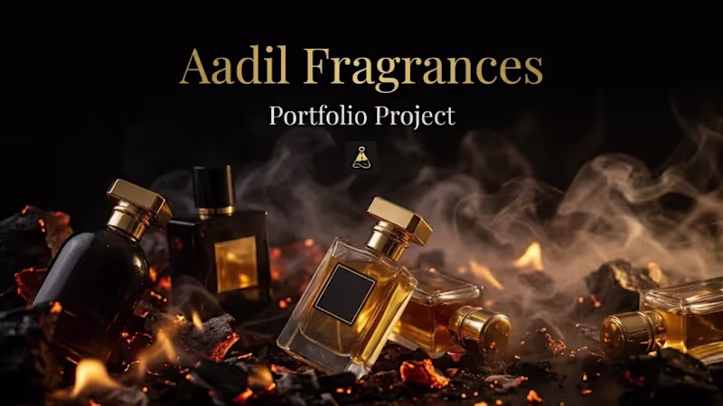 Cover image for Aadil Fragrances Custom Perfume E-Commerce