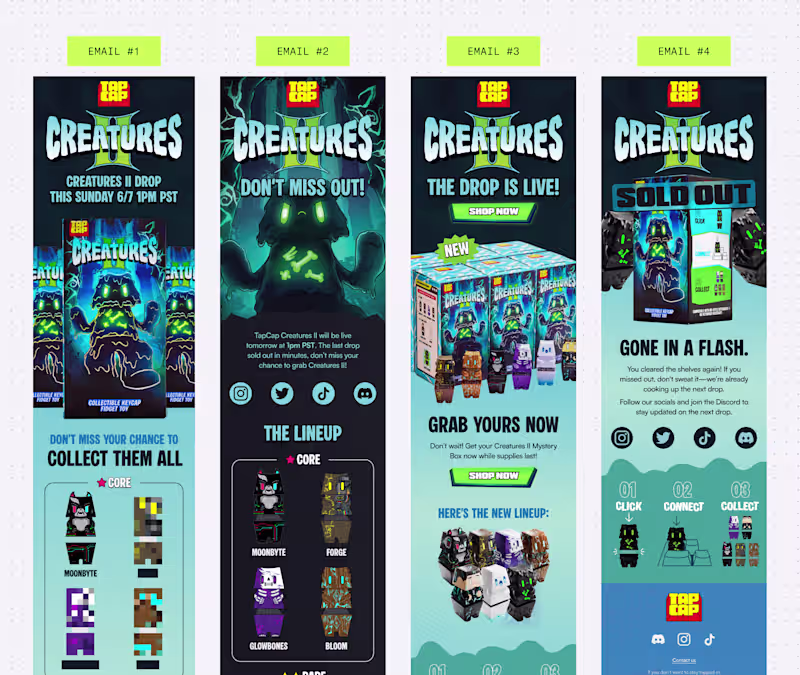 Cover image for TapCap Creatures II: 4 launch