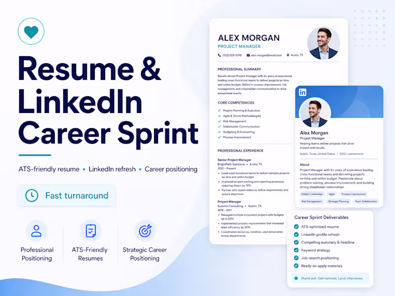 Cover image for Resume & LinkedIn Career Sprint