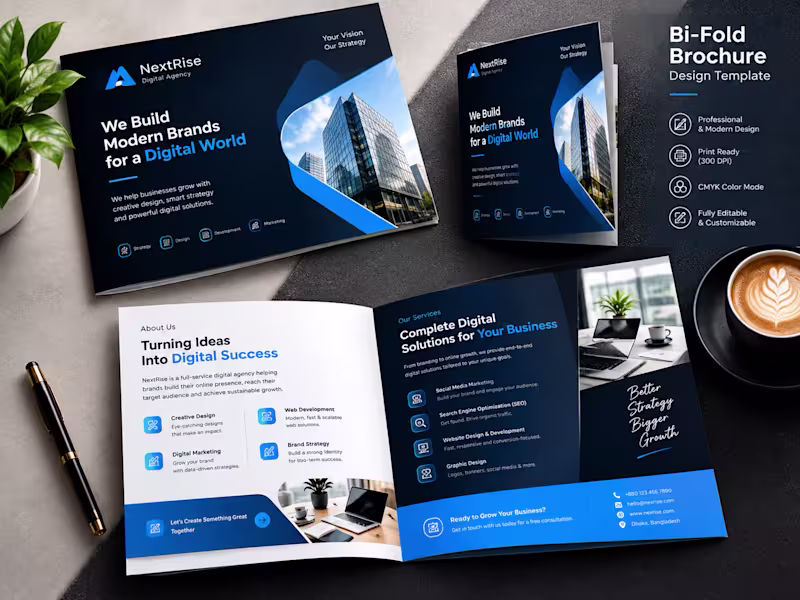 Cover image for Modern Bi-Fold Brochure Design for
