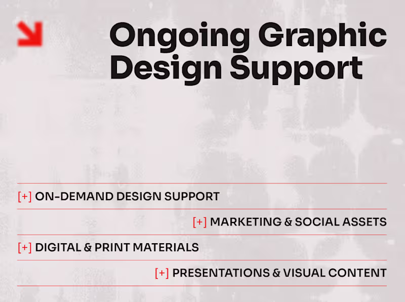 Cover image for Ongoing Graphic Design Support