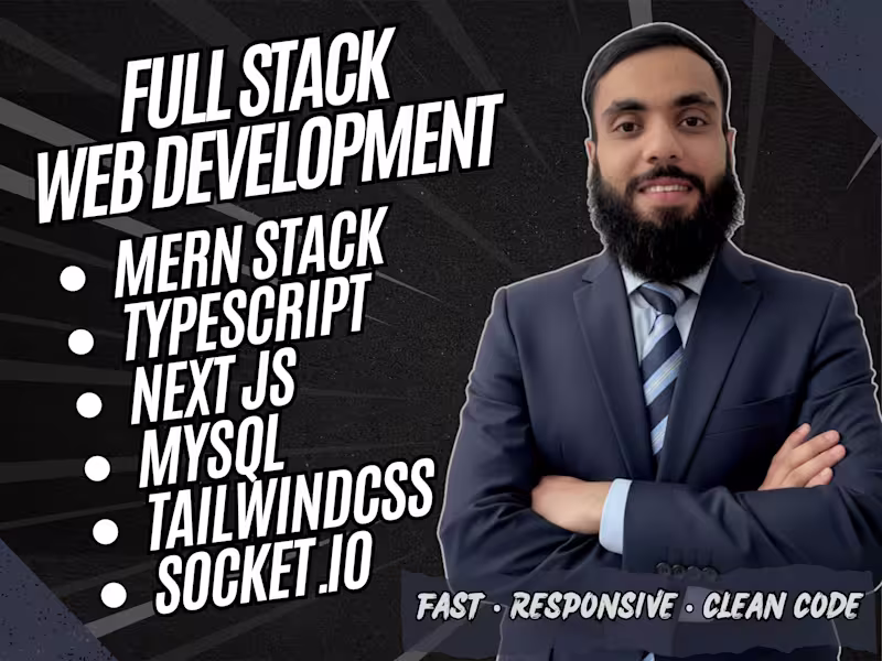 Cover image for Full-Stack Web Development (React.js Next.js TypeScript)