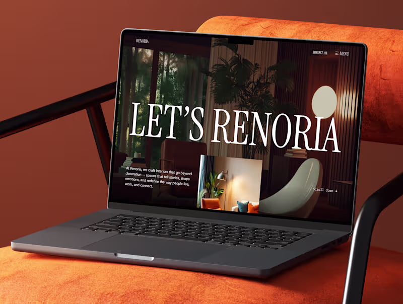 Cover image for Renoria: Interior Design Agency Website Template