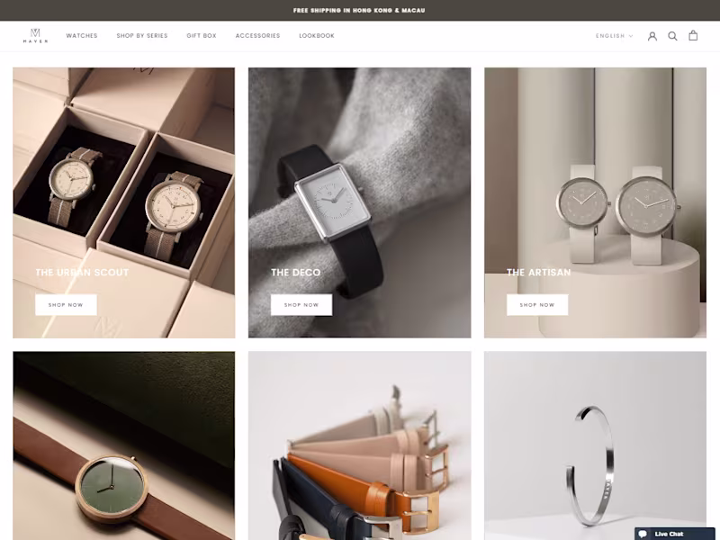 Cover image for Premium watch store