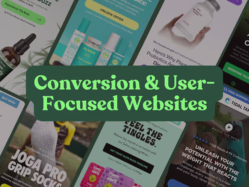 Cover image for 👀 Conversion & User-Focused Websites | Expert Replo Developer