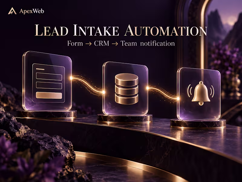 Cover image for Lead Intake Automation: Website Form to CRM