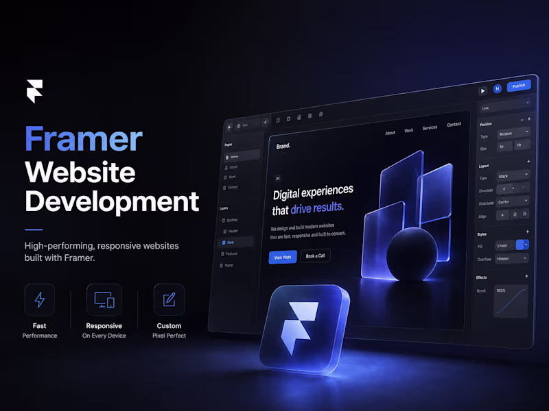 Cover image for Framer Website Design & Development