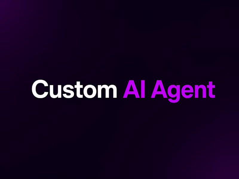Cover image for Custom AI Agents & Workflow Automation for SaaS