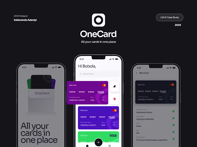 Cover image for OneCard - All your cards in one place