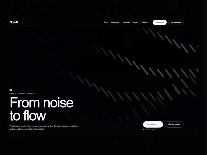 Cover image for A dark SaaS website for