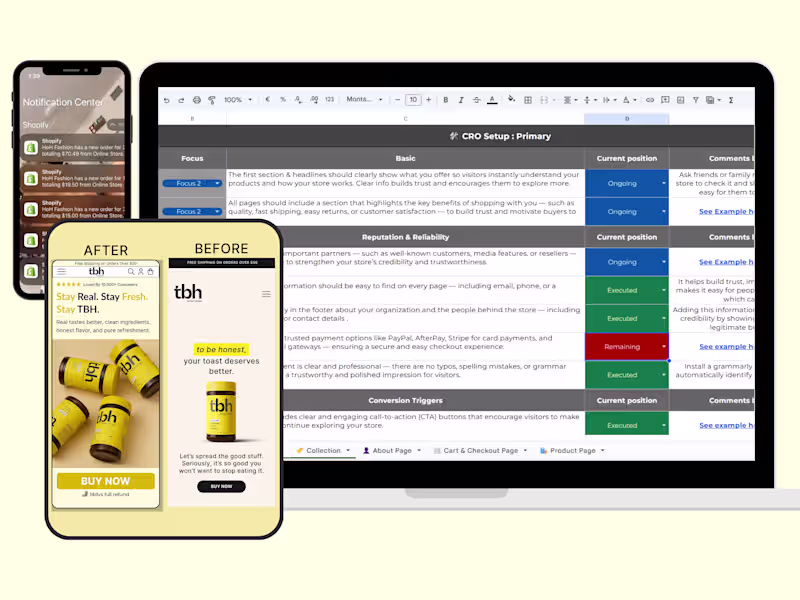 Cover image for Shopify CRO checklist with Video tutorial and visual examples