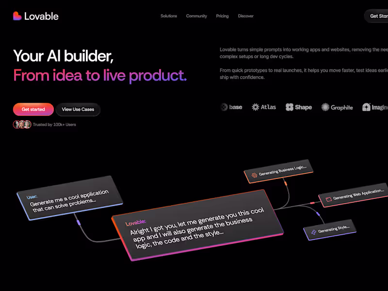 Cover image for Lovable landing page re-design