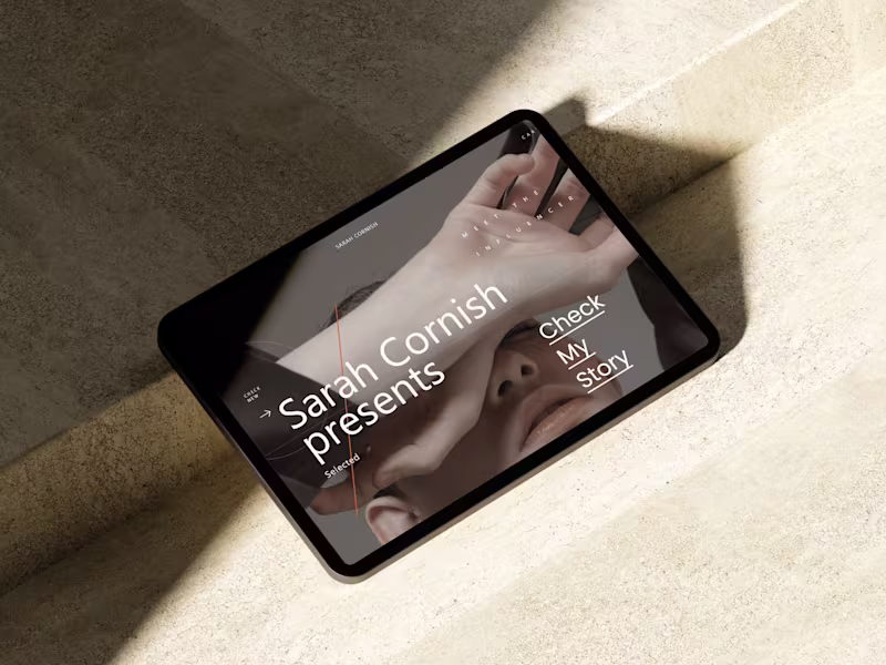 Cover image for Website Design for the Photographer Sarah Cornish