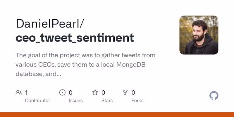 Cover image for CEO Tweet Sentiment Analysis