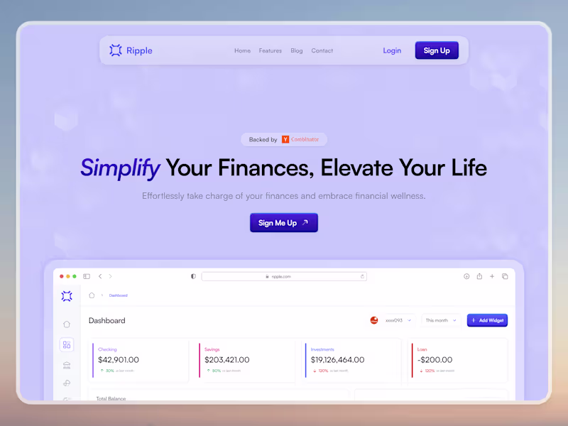 Cover image for Figma Landing Page Design