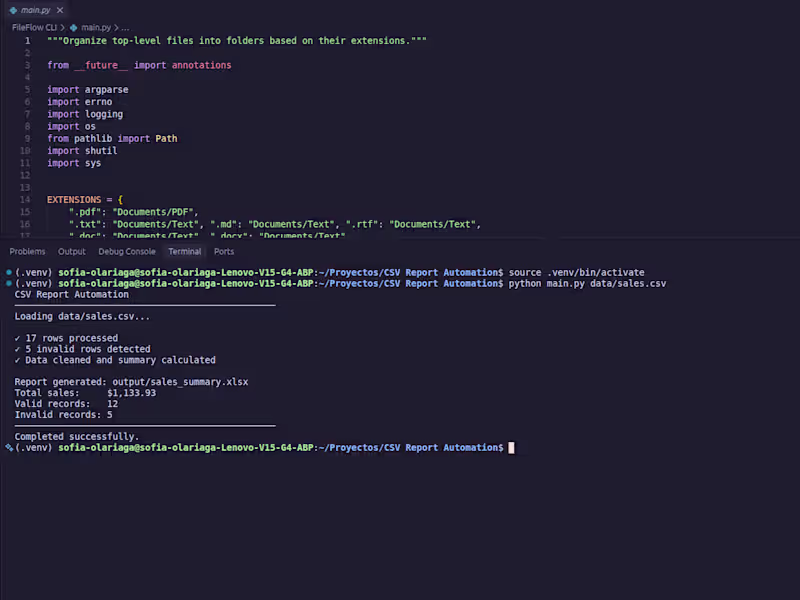 Cover image for CSV Report Automation