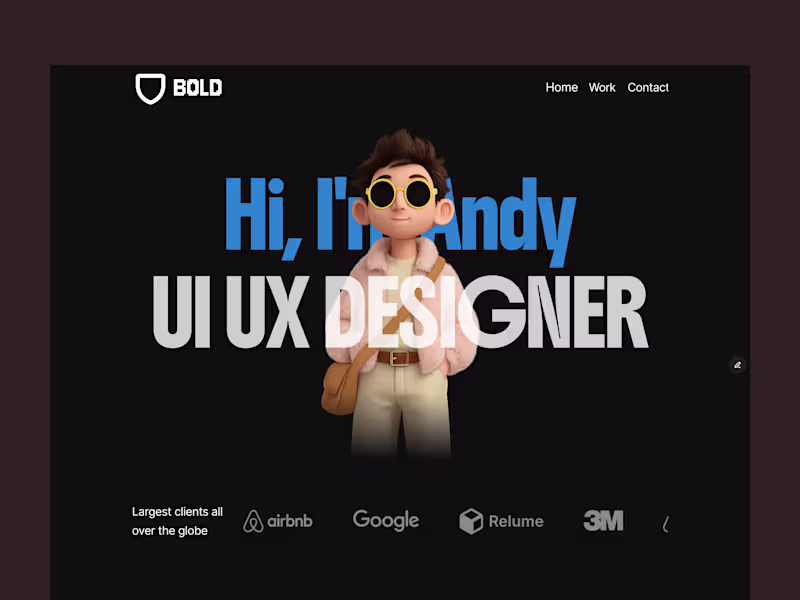 Cover image for BOLD — Creative Agency Portfolio & Landing Page