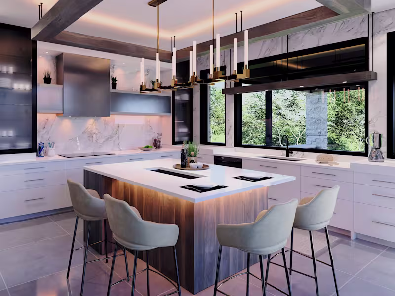 Cover image for Kitchen 3d Rendering