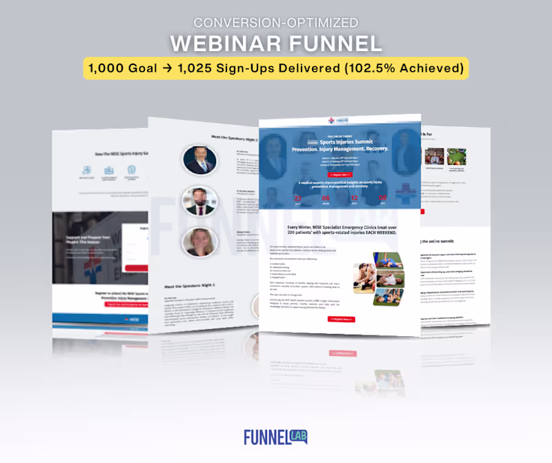 Cover image for Conversion-Optimized Webinar Funnel
Generating an impressive