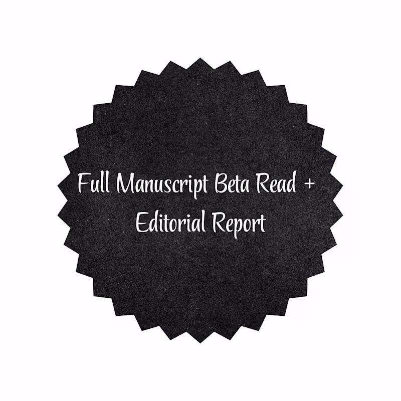Cover image for Full manuscript beta read with detailed editorial report