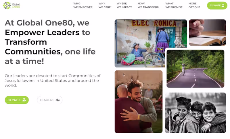 Cover image for Global One80 - Empowered Leaders ~ Transformed Communities