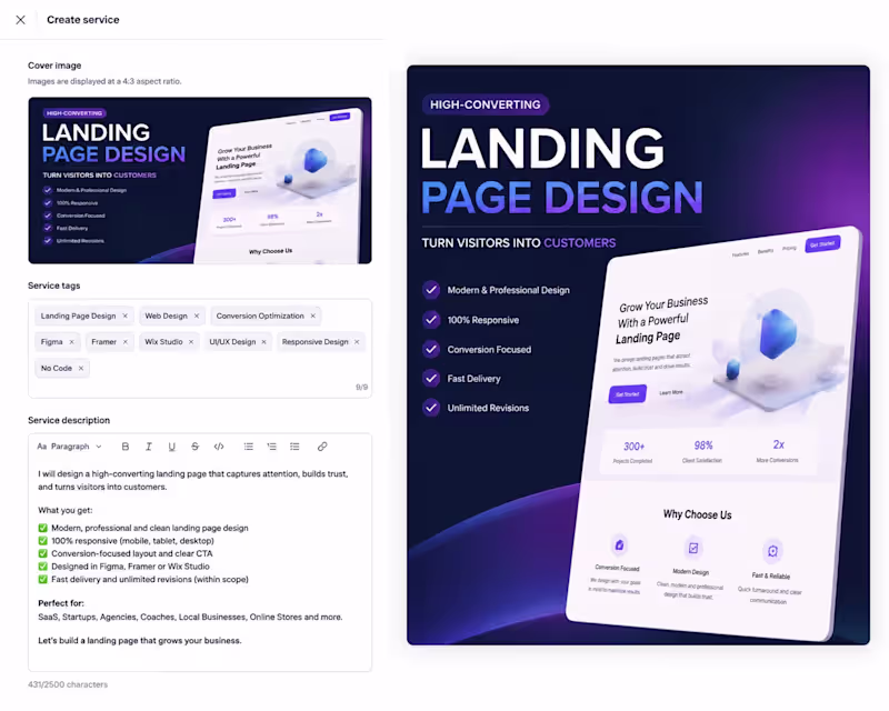 Cover image for Landing Page Design