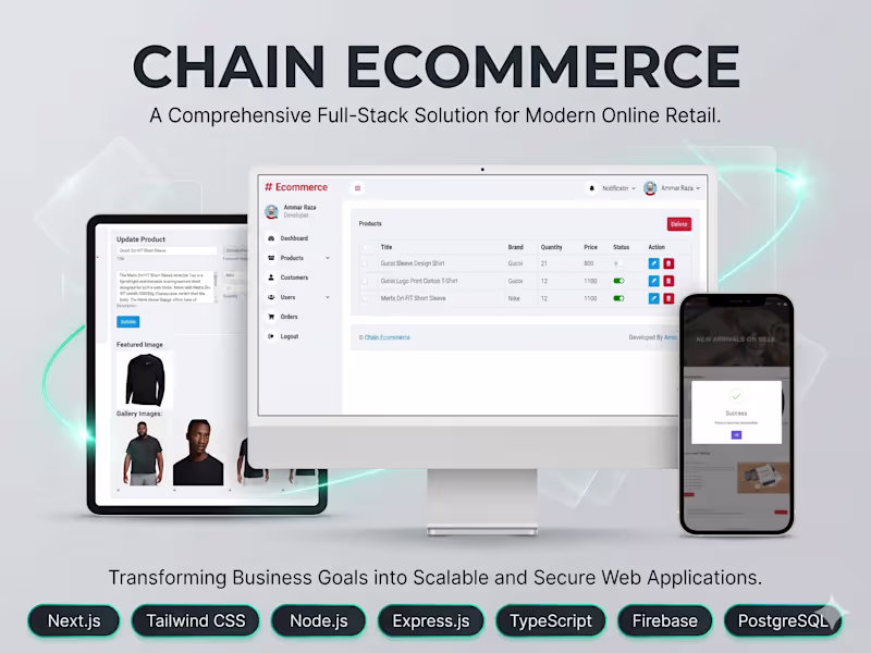 Cover image for Full-Stack E-Commerce Web | React,