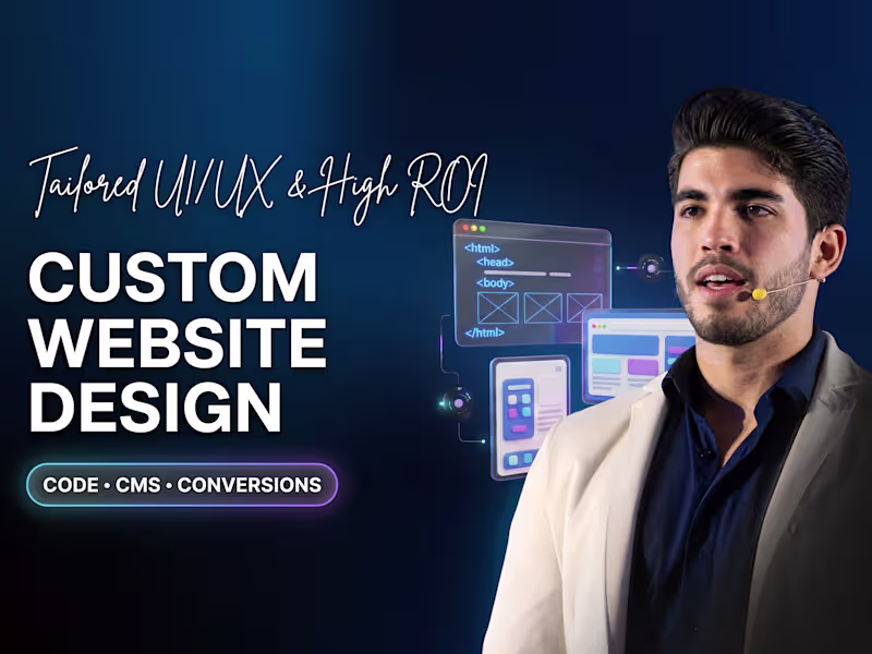 Cover image for Custom website tailored for conversions and growth - Full design