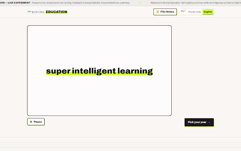 Cover image for Boring Education