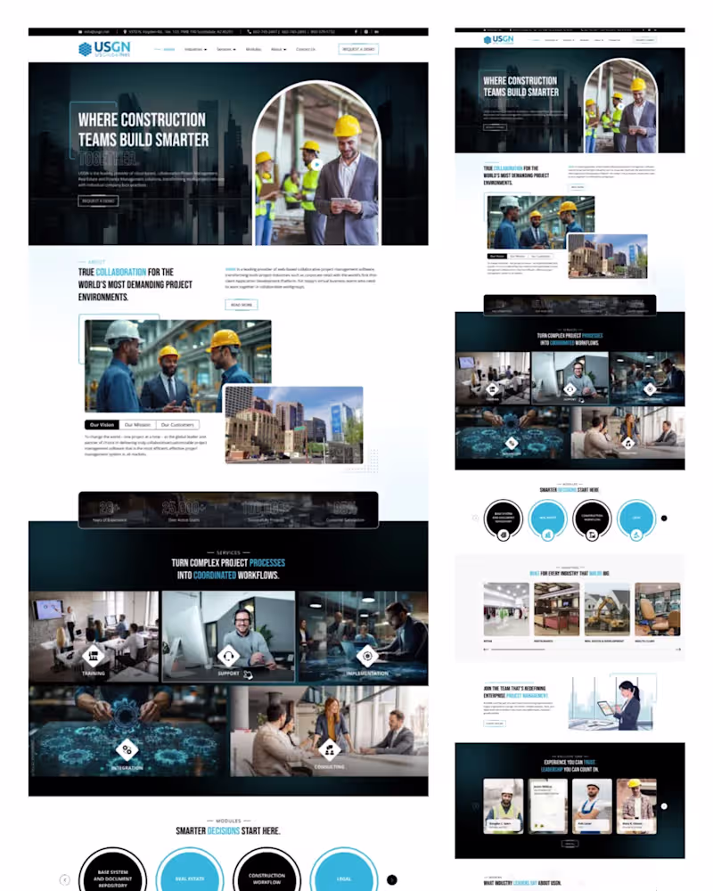 Cover image for Construction website