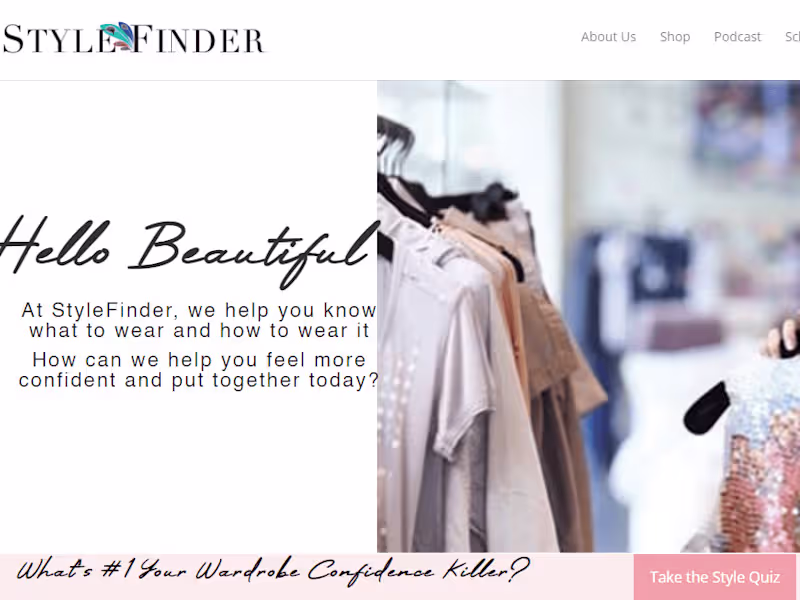 Cover image for Stylefinderid a DiVi Builder brand website