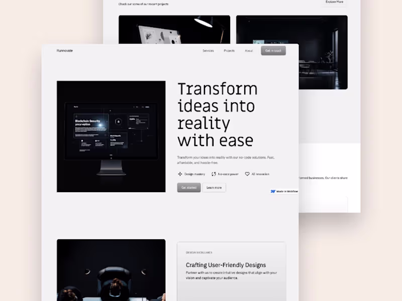Cover image for No-Code Agency Website | Runnovate