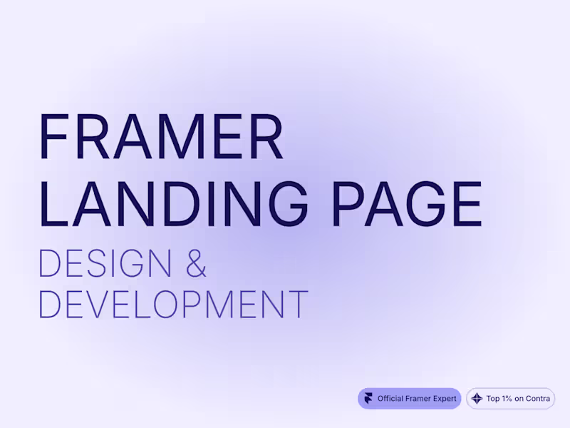 Cover image for 🪄 High-Converting Framer Landing Page