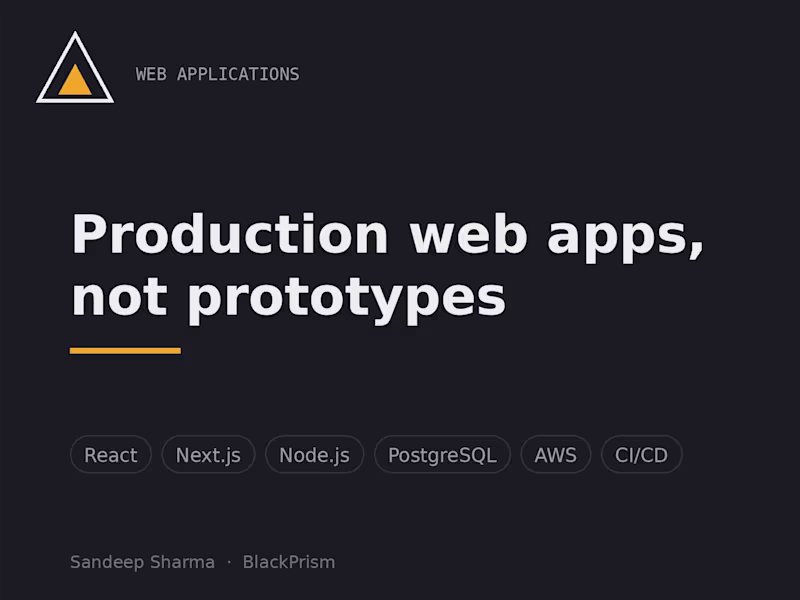 Cover image for Web Application Development (React, Next.js, Node)