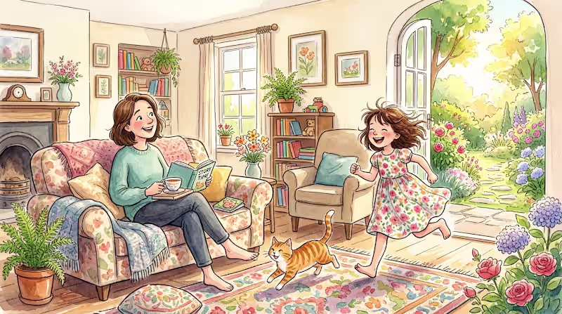Cover image for Whimsical Children's Book Illustration with