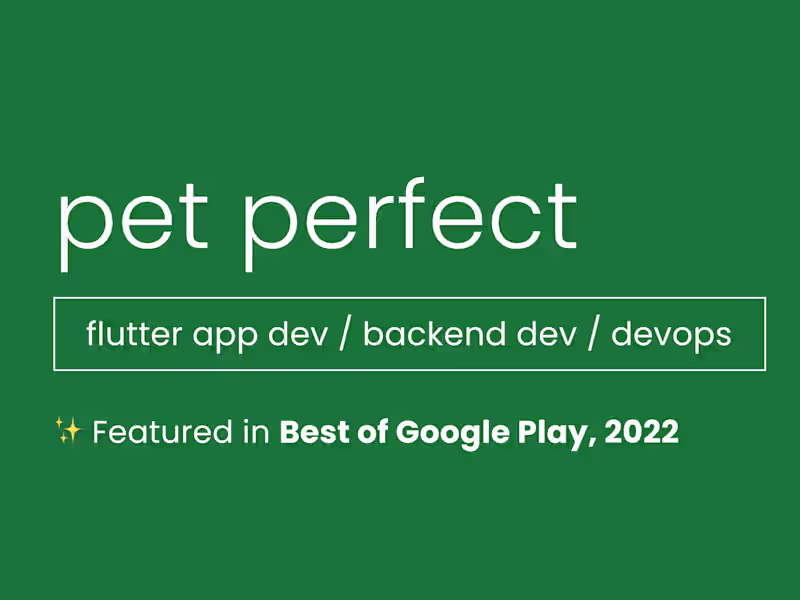 Cover image for Pet Perfect MVP 