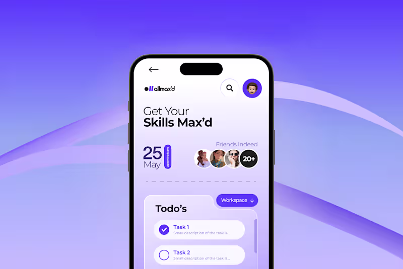 Cover image for Allmax’d Student App UI Design