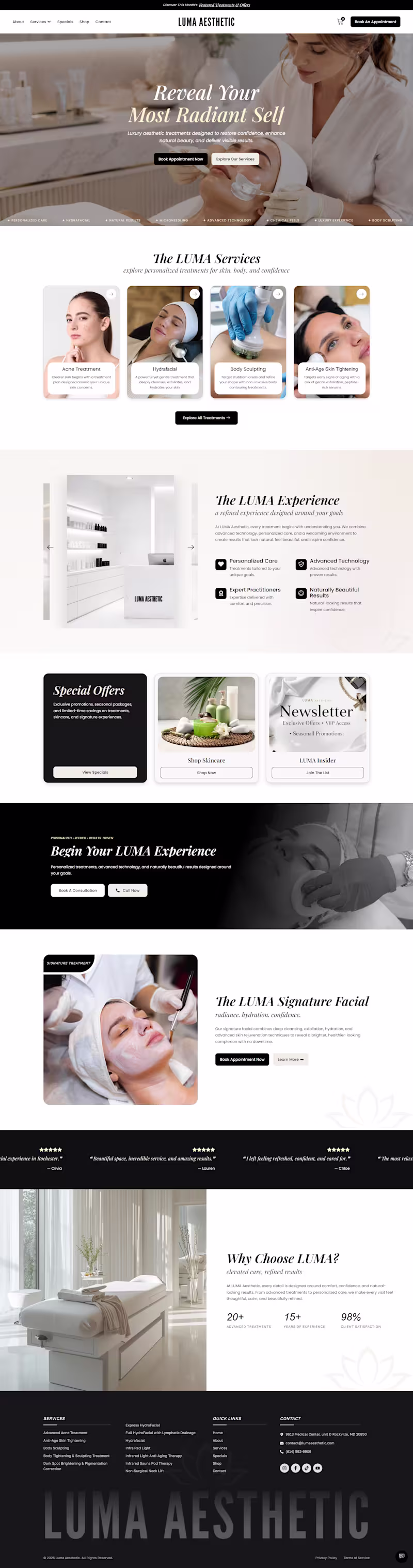 Cover image for Luxury Aesthetic Clinic Website