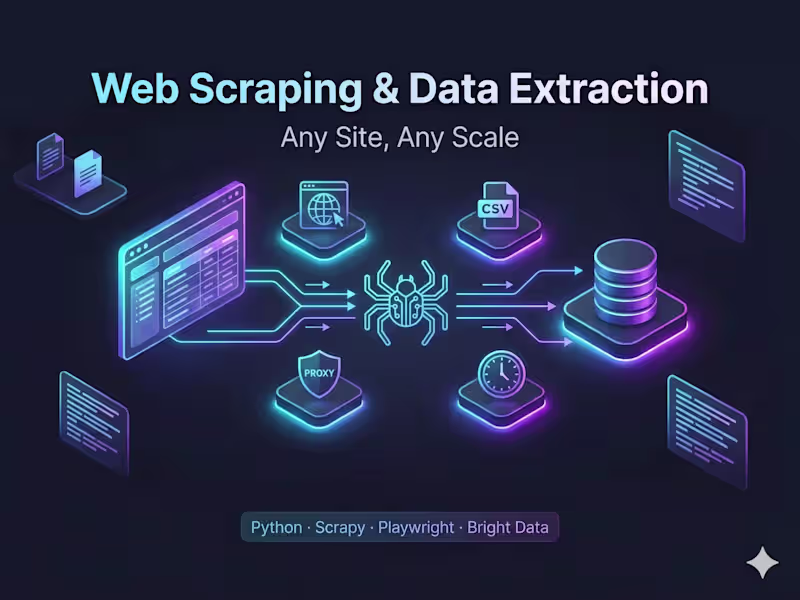 Cover image for Web Scraping & Data Extraction — Any Site, Any Scale