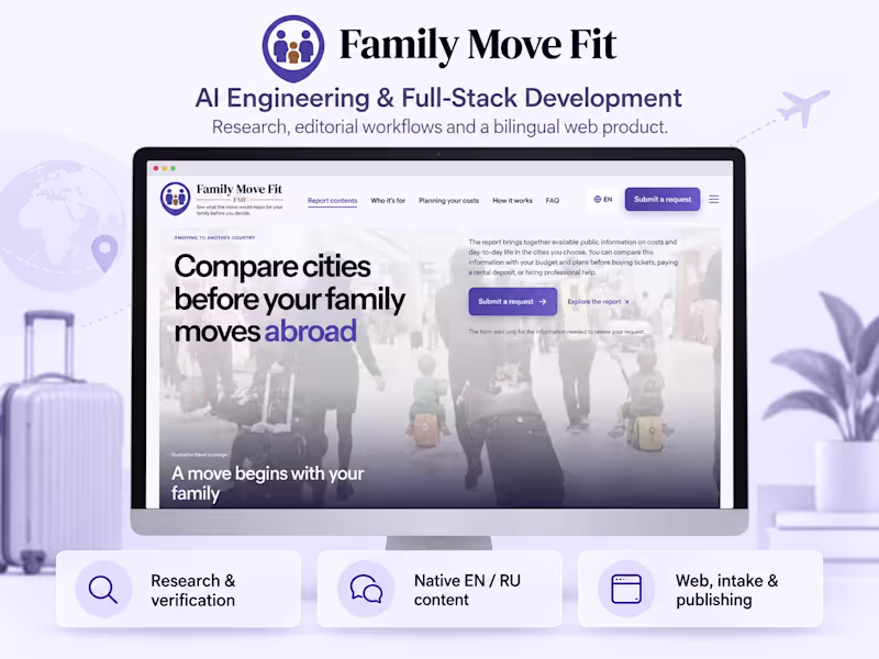 Cover image for Family Move Fit - AI Engineering & Full-Stack Ecosystem