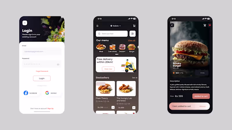 Cover image for Designed a user-friendly food delivery