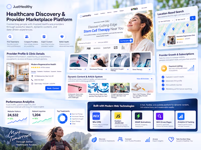 Cover image for HealthTech Platform & Healthcare Provider Marketplace