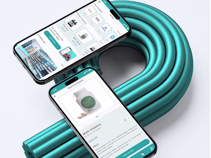 Cover image for Medicines delivery App UI/UX Design