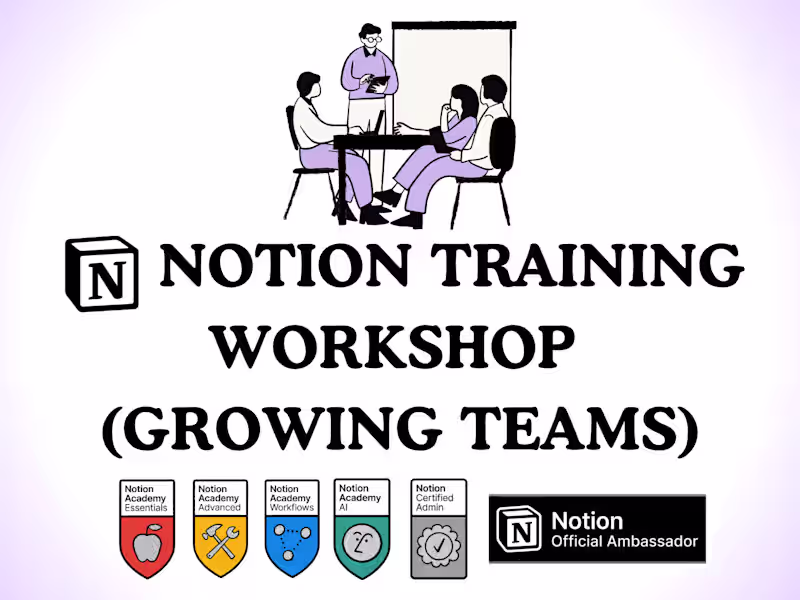 Cover image for Notion Workshop (Growing Teams)