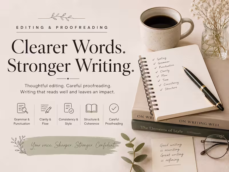 Cover image for Editing & Proofreading 