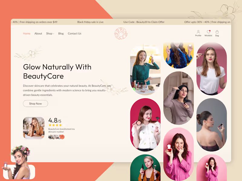 Cover image for Beauty product - Minimalist E-commerce