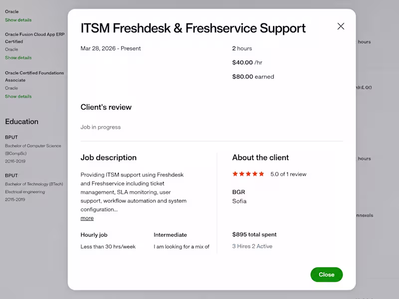 Cover image for ITSM Support & Helpdesk Operations