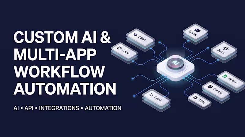 Cover image for Custom AI & Multi-App Workflow Automation Setup